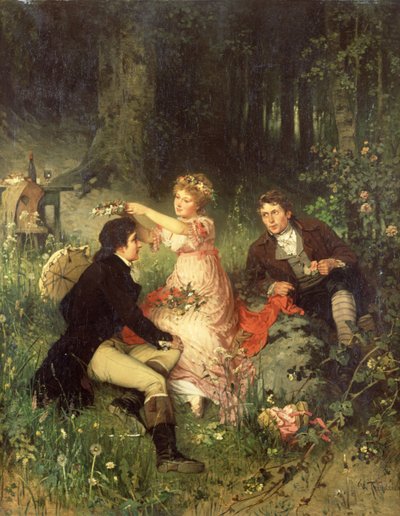 The Flower Garland by Waldemar Friedrich